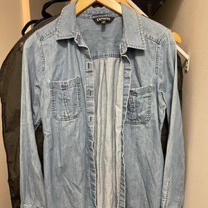Denim Jean Button Up Shirt